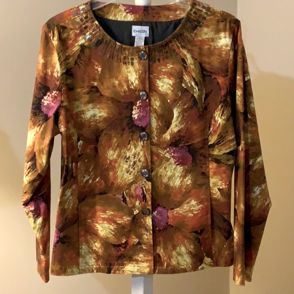 Chicos multi color jacket